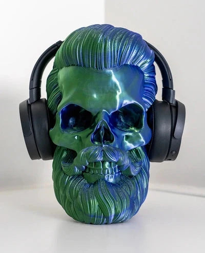 Bearded Skull Headphone Stand
