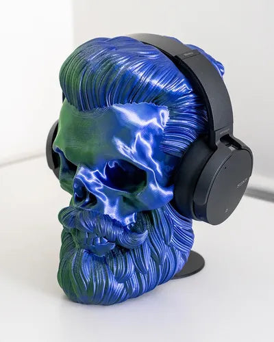 Bearded Skull Headphone Stand
