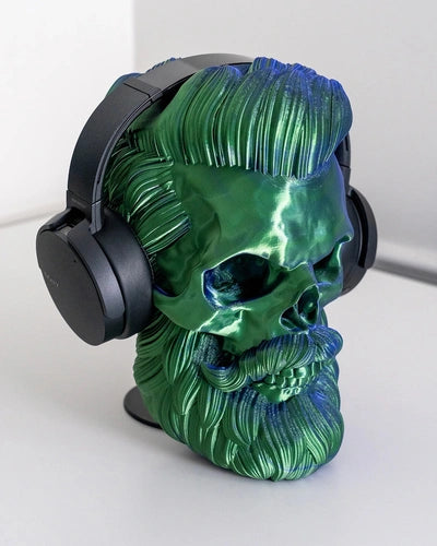 Bearded Skull Headphone Stand
