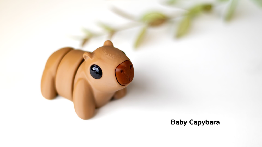 Tiny Capybara & Keychain