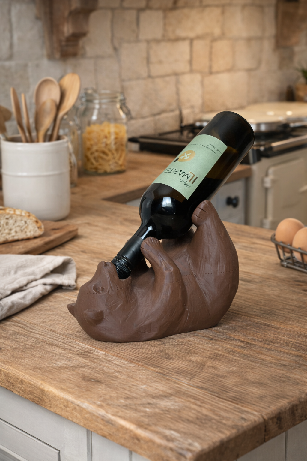 Bear Wine Holder