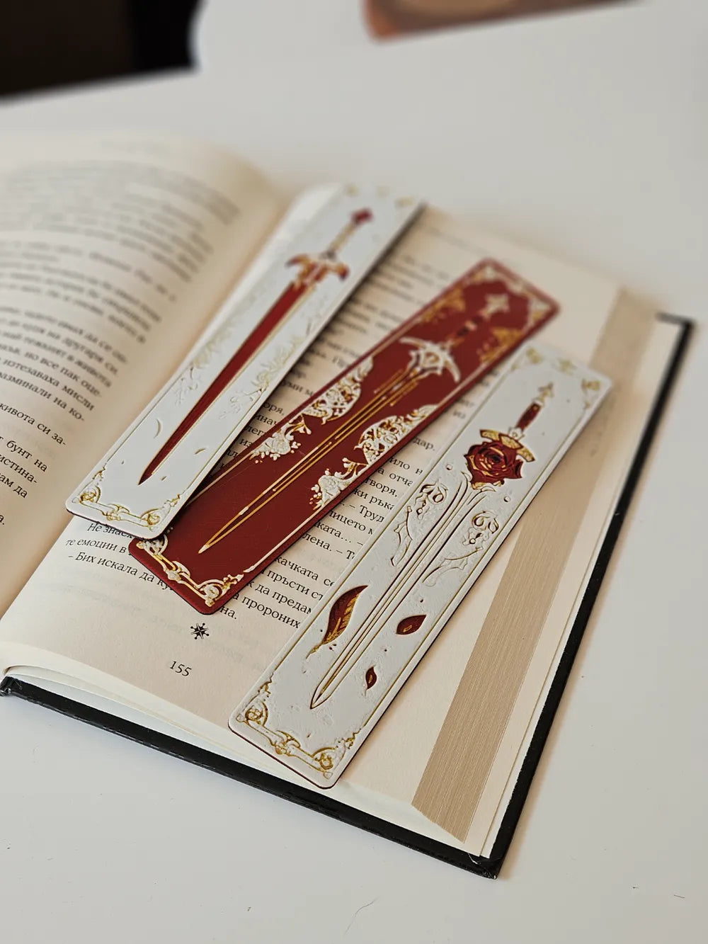 Blade & Blossom Bookmark Set