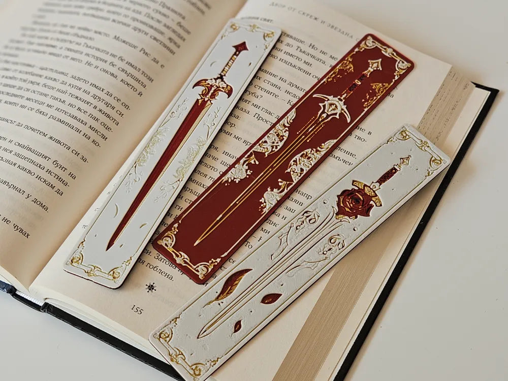 Blade & Blossom Bookmark Set