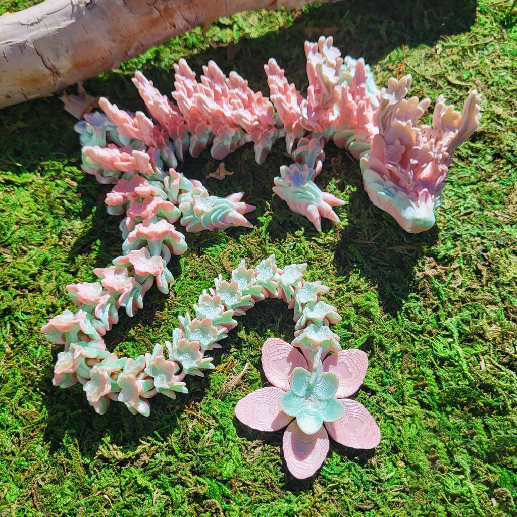 Cherry Blossom Dragon & Keychain