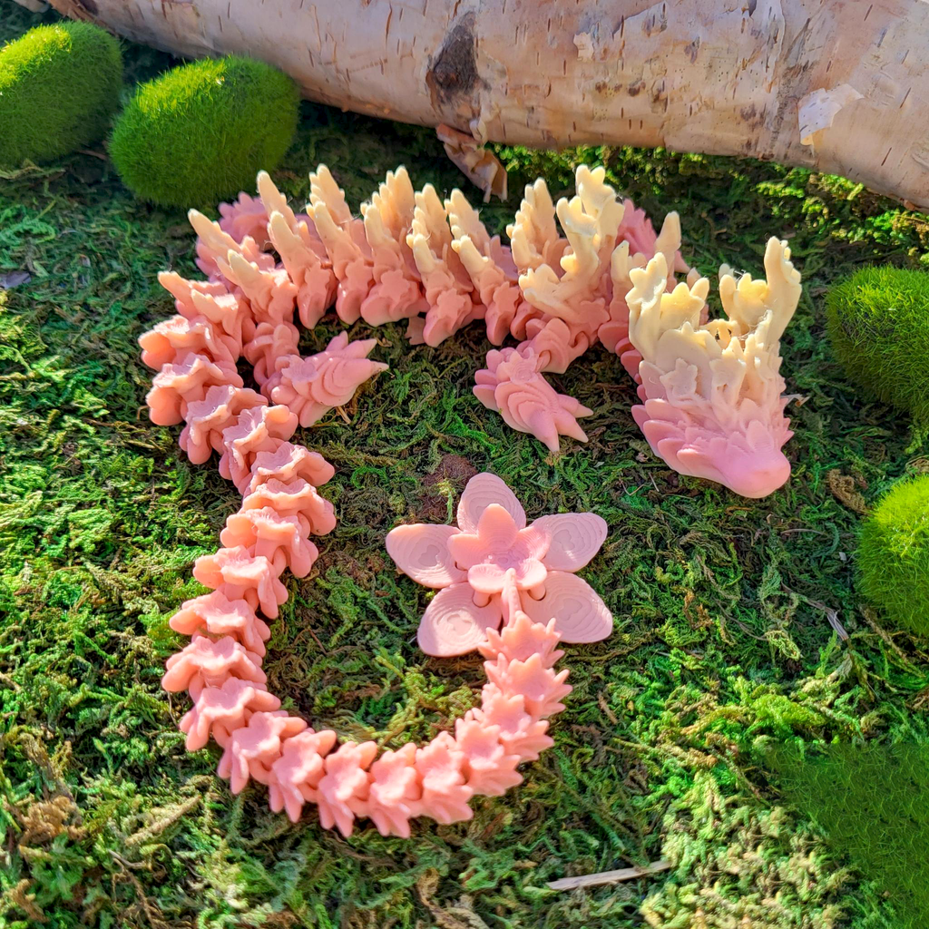 Cherry Blossom Dragon & Keychain