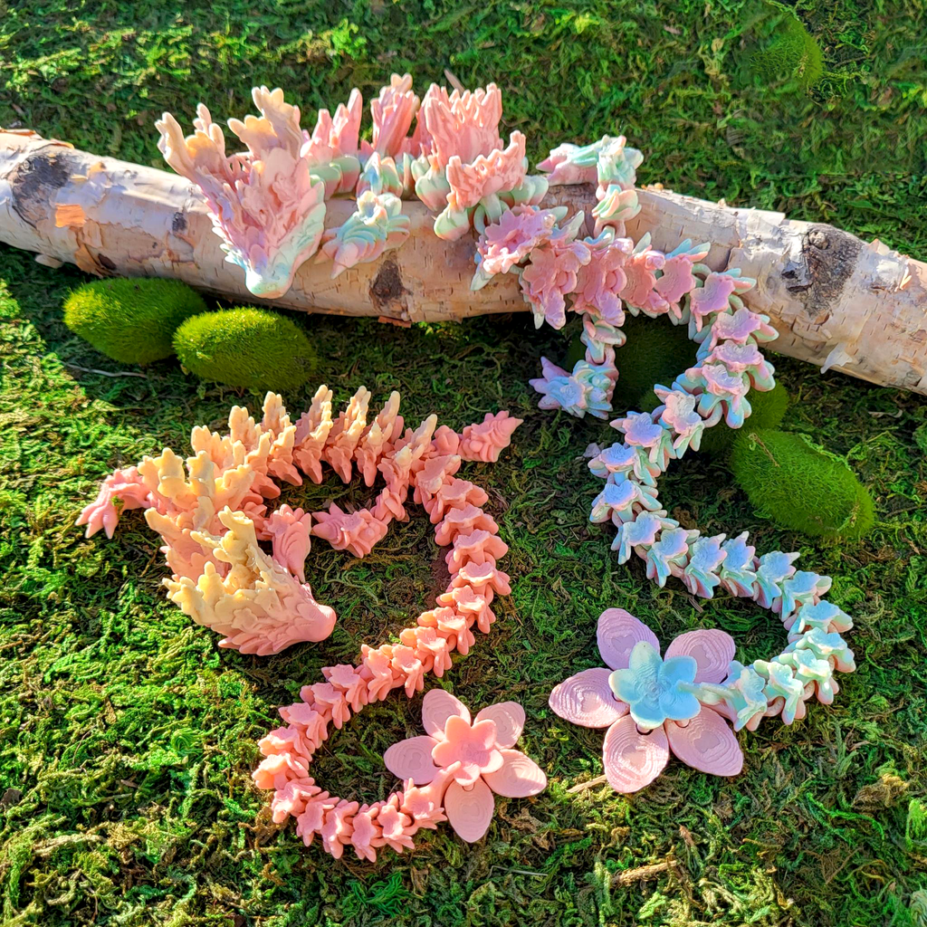 Cherry Blossom Dragon & Keychain