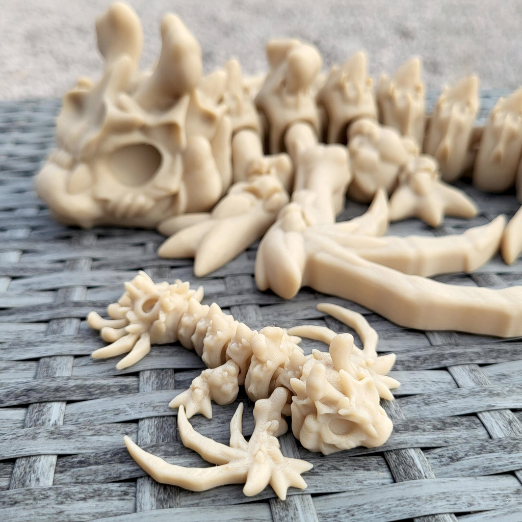 Skeletal Dragon & Keychain