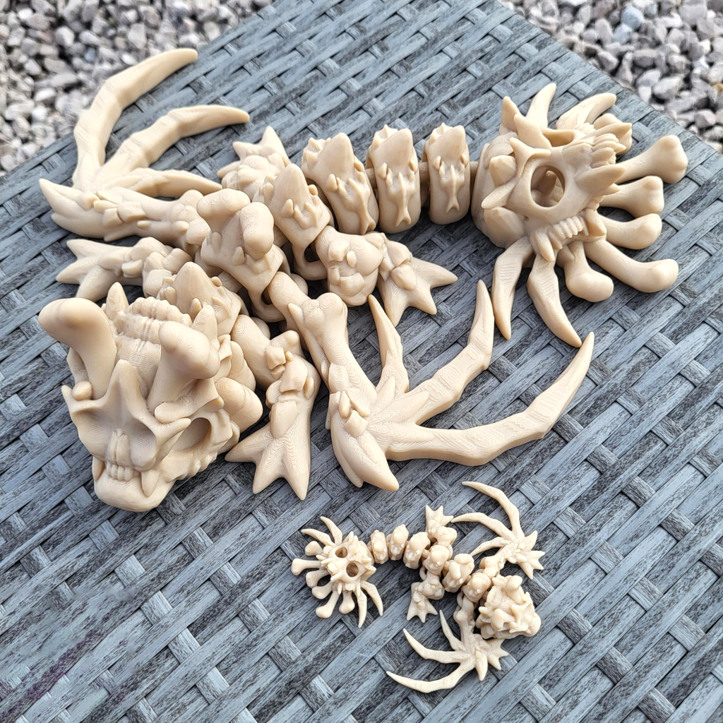 Skeletal Dragon & Keychain