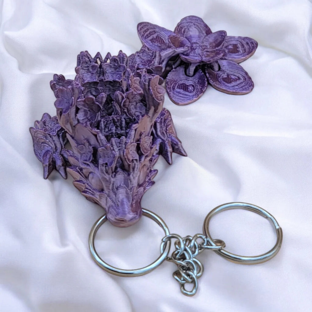 Cherry Blossom Dragon & Keychain