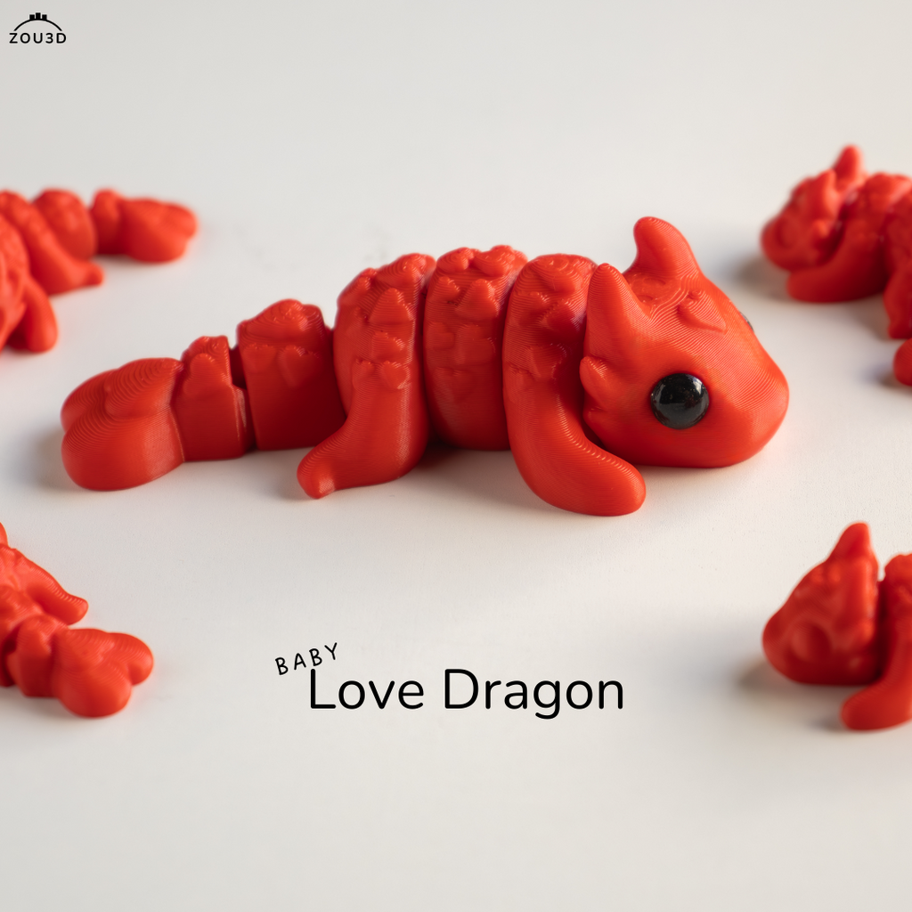 Tiny Love Dragon & Keychain