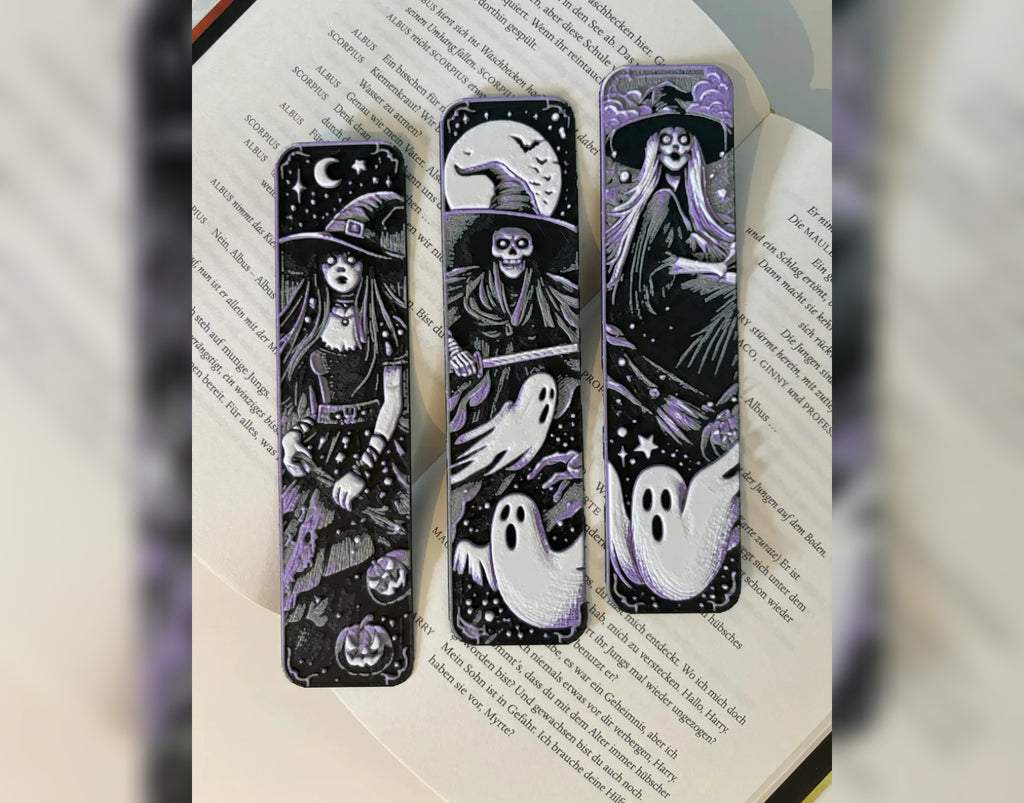 Halloween Witches bookmark set